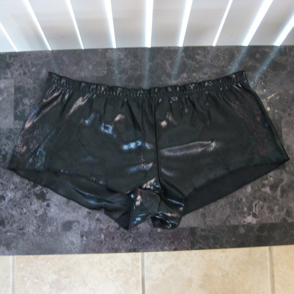 NWOT Classified black shiny booty shorts OS one size